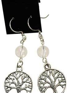 Quartz Tree of Life earrings