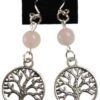 Rose Quartz Tree of Life earrings Rose Quartz Tree of Life earrings