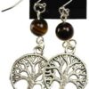 Tigers Eye Tree of Life earrings Tigers Eye Tree of Life earrings