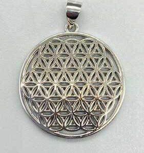 7/8″ Flower of Life sterling