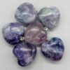 1″ Fluorite, Rainbow heart 1″ Fluorite, Rainbow heart