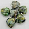 1″ Turquoise, African heart 1″ Turquoise, African heart