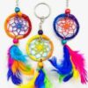 (set of 6) 2″ Rainbow dreamcatcher keychain (set of 6) 2″ Rainbow dreamcatcher keychain