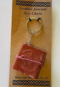 1 3/4″ x 2″ Pentagram journal key chain