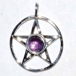 11/16″ Pentagram Amethyst sterling