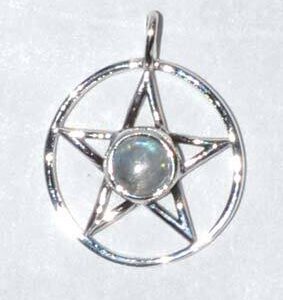 11/16″ Pentagram Moonstone sterling