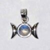 9/16″ Triple Goddess Moonstone sterling 9/16″ Triple Goddess Moonstone sterling