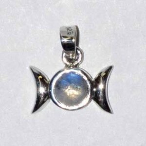 9/16″ Triple Goddess Moonstone sterling
