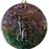 1 1/2″ Raphael Orgone Amethyst & Green Aventurine 1 1/2″ Raphael Orgone Amethyst & Green Aventurine