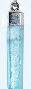2″ Aqua Aura Quartz pendant