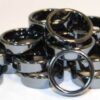 (set of 100) 6mm Flat Hematite rings (set of 100) 6mm Flat Hematite rings