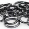 (set of 100) 3mm Hematite rings (set of 100) 3mm Hematite rings