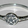 Pentagram ring size 4 sterling Pentagram ring size 4 sterling