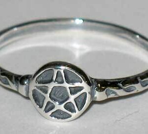 Pentagram ring size 8 sterling