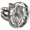 lotus labradorite adjustable ring lotus labradorite adjustable ring