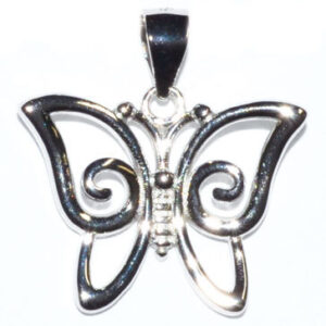 3/4″ Butterfly sterling pendant