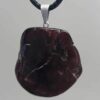 Garnet slice pendant Garnet slice pendant