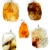 Golden Quartz slice pendant Golden Quartz slice pendant