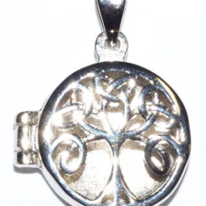 3/4″ Celtic Tree of Life locket sterling pendant