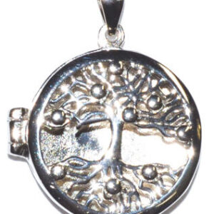 3/4″ Tree of Life locket sterling pendant
