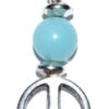 Peace pendant with amazonite bead Peace pendant with amazonite bead