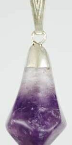 Amethyst tumbled pendant