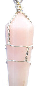 Opal, Pink wire wrapped point