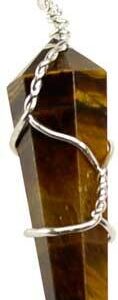 Wire Wrapped Tiger Eye Point