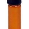 Amber Bottle, Round 1 Dram Amber Bottle, Round 1 Dram