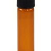 Amber Bottle, Round 2 Dram Amber Bottle, Round 2 Dram