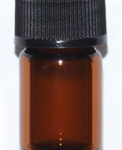 Amber Round Bottle 5/8 dram