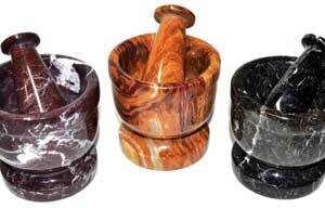 3 3/4″ assorted mortar and pestle set
