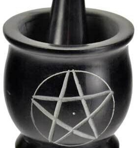3″ Pentagram mortar and pestle set