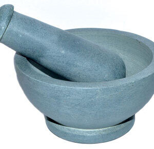 4 1/2″ Grey mortar and pestle set