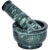 4″ Green Marble mortar and pestle set 4″ Green Marble mortar and pestle set