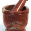 Triple Moon Soapstone mortar & pestle set Triple Moon Soapstone mortar & pestle set