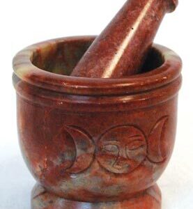 Triple Moon Soapstone mortar & pestle set