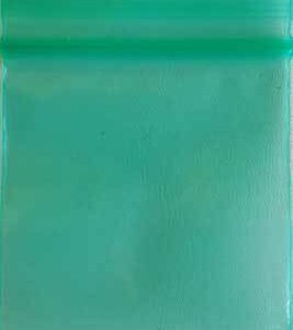 Green ReSealable bags 2″ x 2″ 100/pkg 2.5mil