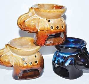 3 1/4″ Elephant oil diffuser (set of 3)