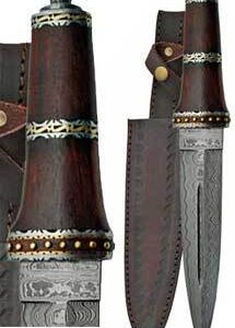 Dirk Wod Damascus athame 13 3/4″
