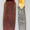 12″ Flint Spear Damascus athame bone handle 12″ Flint Spear Damascus athame bone handle