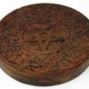 Wooden Pentagram altar tile 6″ Wooden Pentagram altar tile 6″