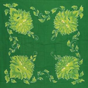 Green Man  altar cloth or scarve 36″ x 36″