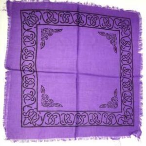 Celtic altar or tarot cloth 18″ x 18″
