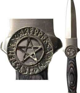 Rune Pentagram athame