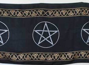 Three Pentagram altar cloth 21″ x 72″