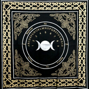 24″x24″ Triple Moon Pendulum/ Ouija altar cloth