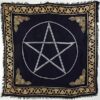 Gold Bordered Pentagram altar cloth 36″ x 36″ Gold Bordered Pentagram altar cloth 36″ x 36″