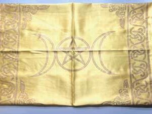21″ x 21″ Gold Triple Moon altar cloth