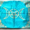21″ x 21″ Turquoise Triple Moon altar cloth 21″ x 21″ Turquoise Triple Moon altar cloth